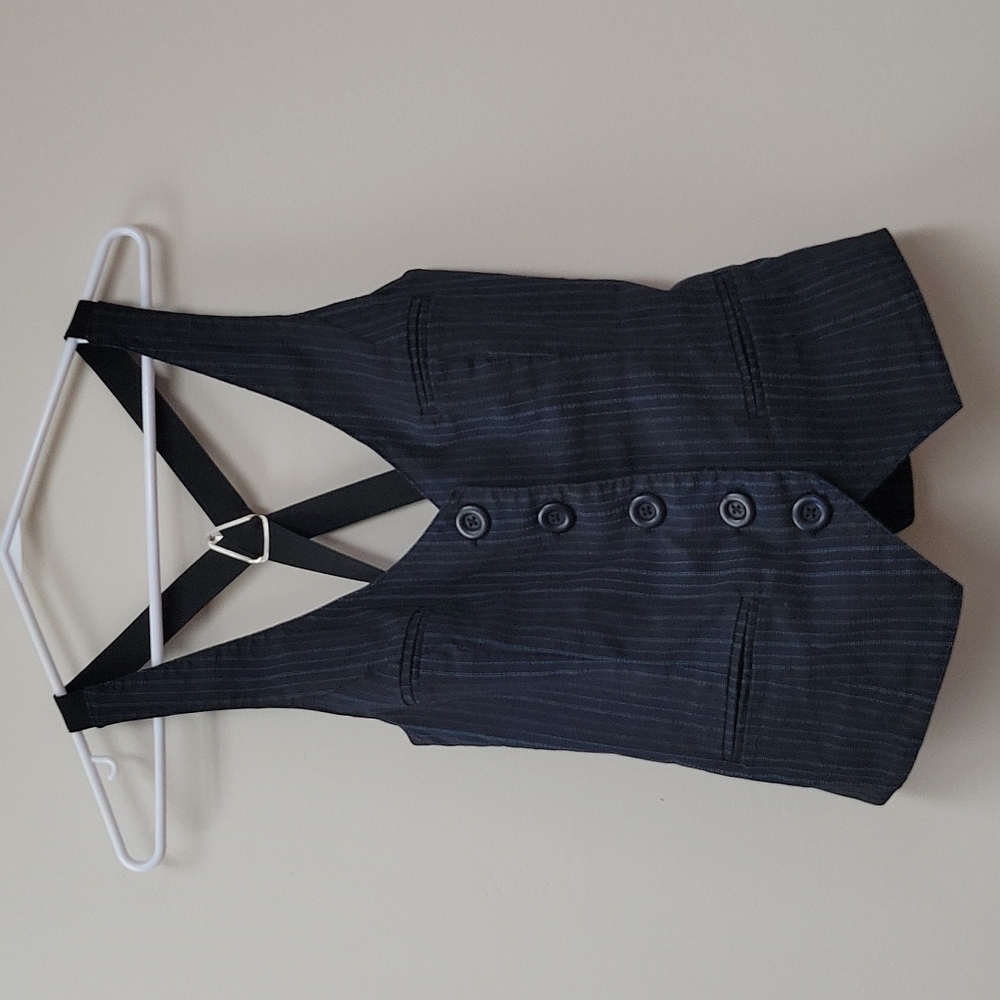 Pin-stripe Mini Vest